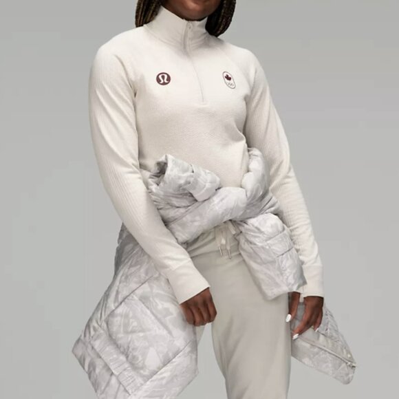 Lululemon x Team Canada Half-Zip Waffle Sweatshirt – Size  XS_S - Picture 4 of 4